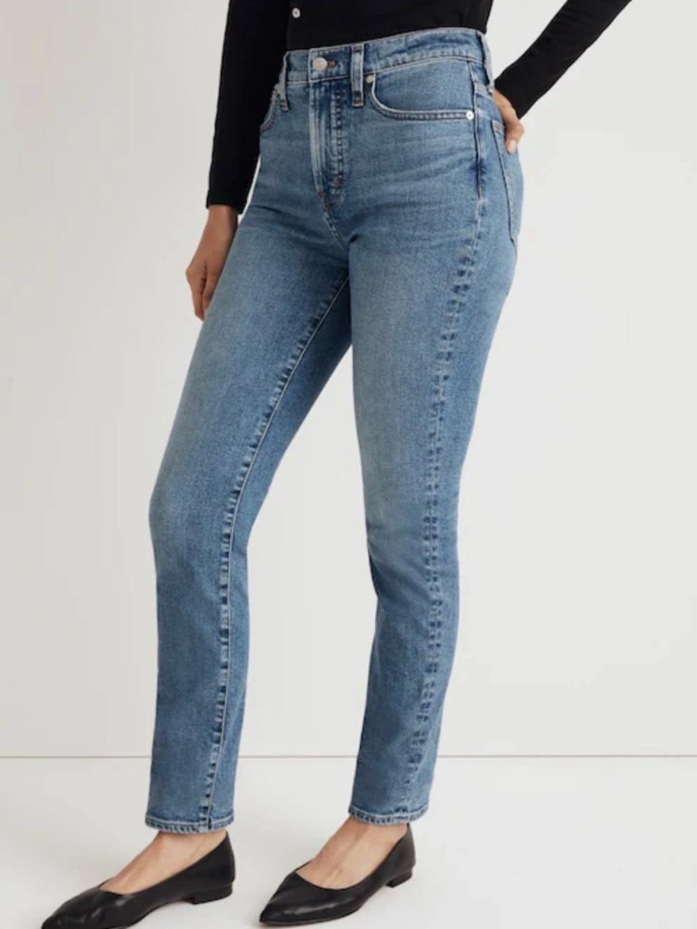 Madewell The Perfect Vintage Jean Raw Hem Straight Leg 26